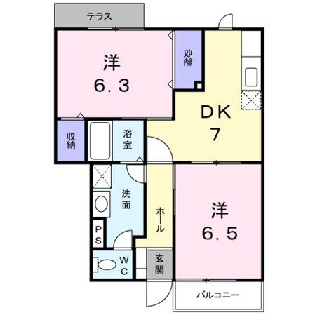 アンソレイユの物件間取画像